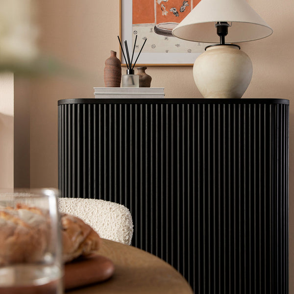 Maru Tall Cabinet, Black - daals