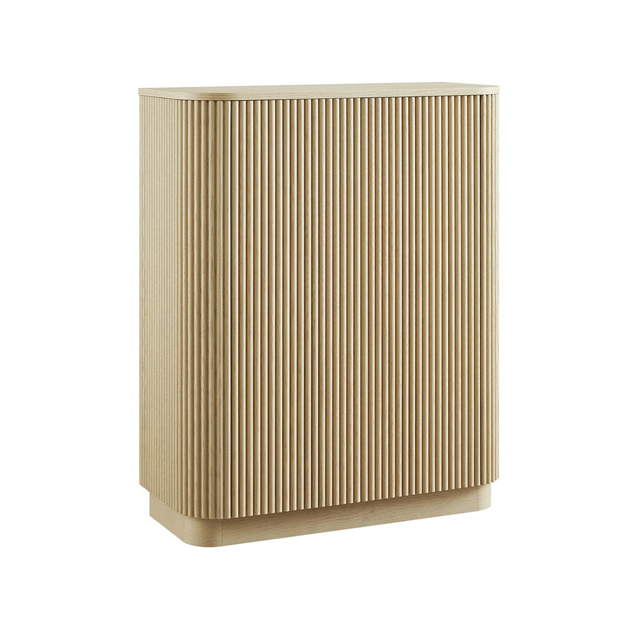 Maru Tall Cabinet, Greige Oak