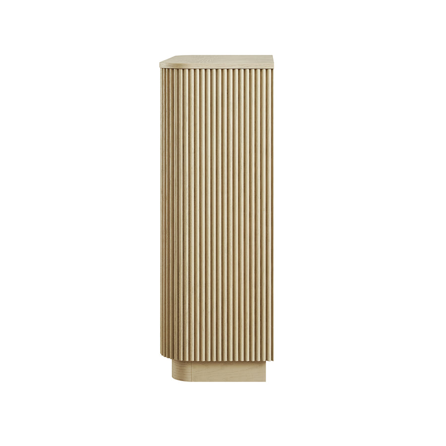 Maru Tall Cabinet, Greige Oak