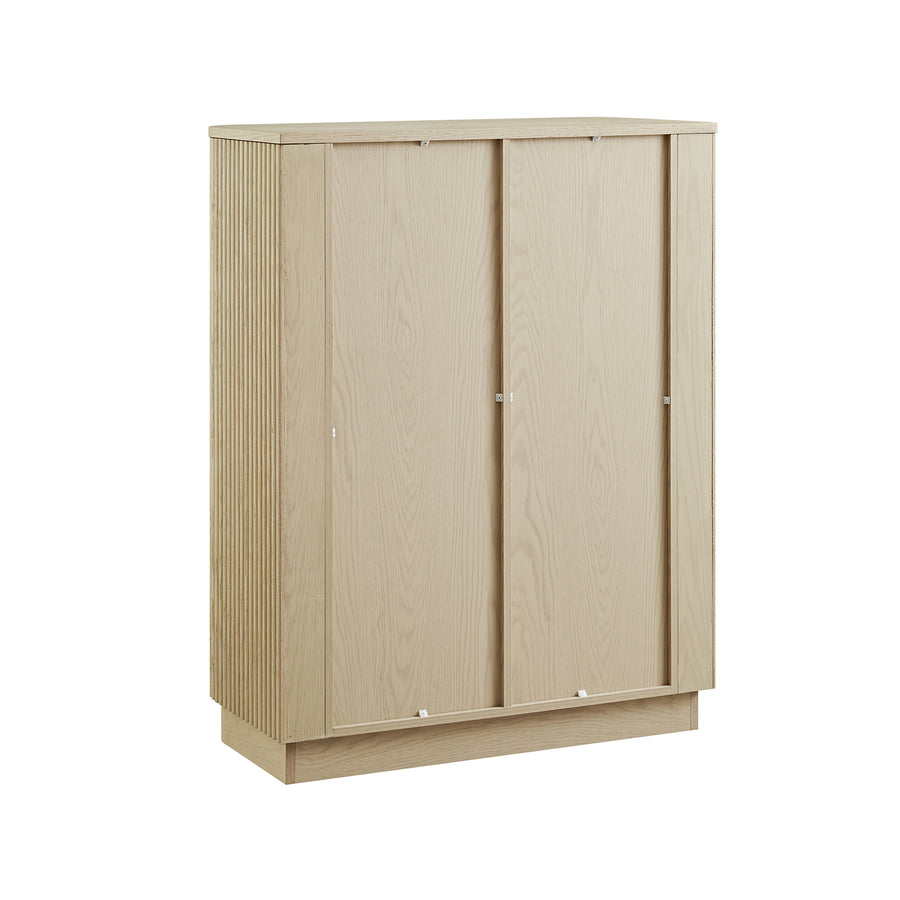 Maru Tall Cabinet, Greige Oak