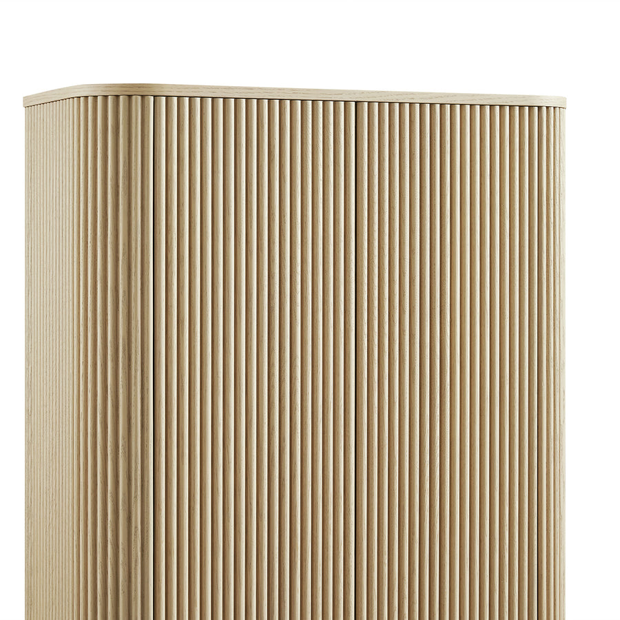 Maru Tall Cabinet, Greige Oak