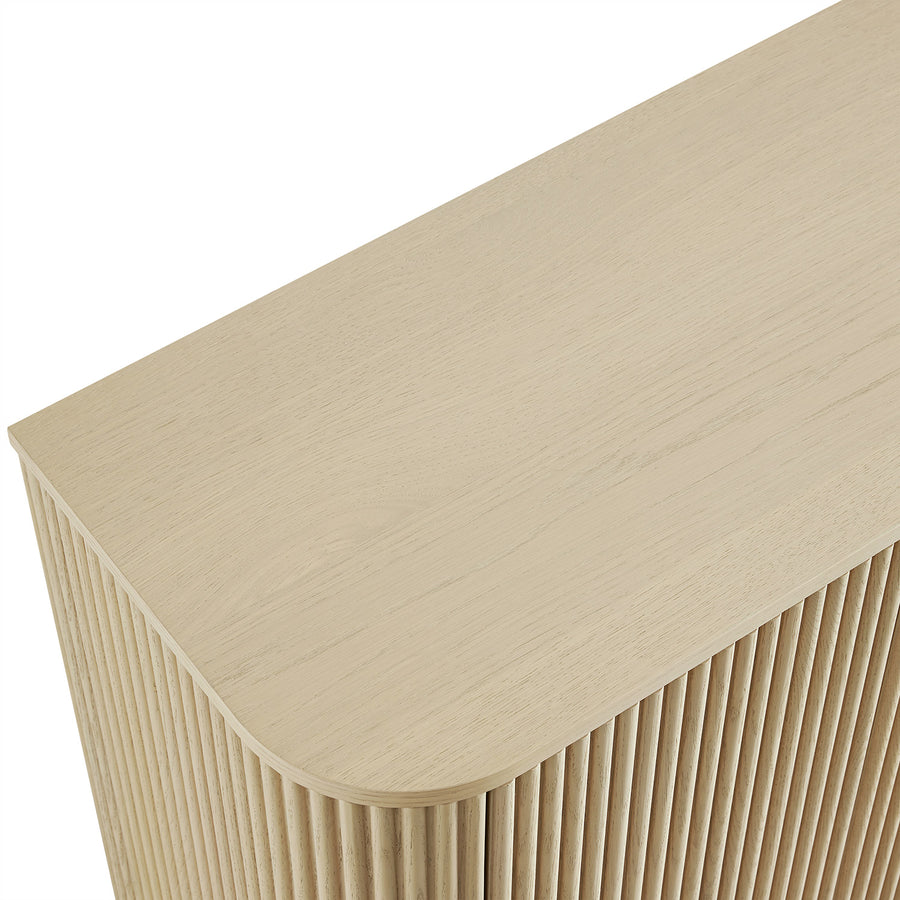 Maru Tall Cabinet, Greige Oak