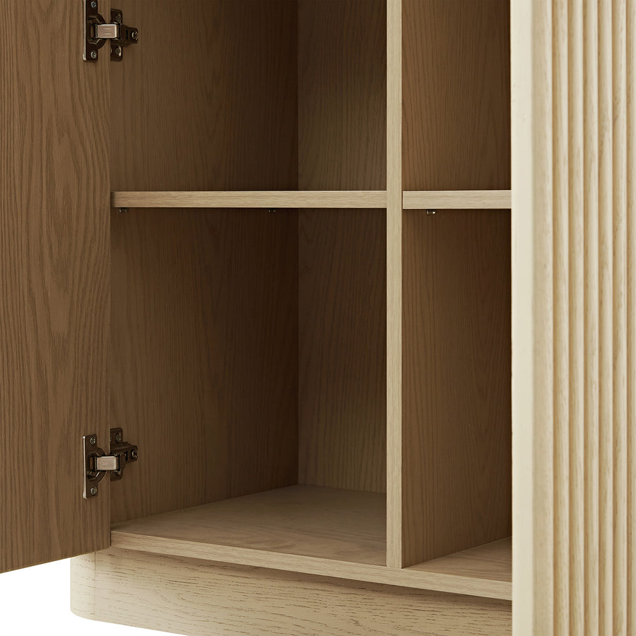 Maru Tall Cabinet, Greige Oak