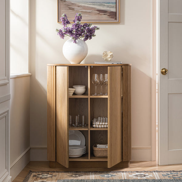 Maru Tall Cabinet, Oak