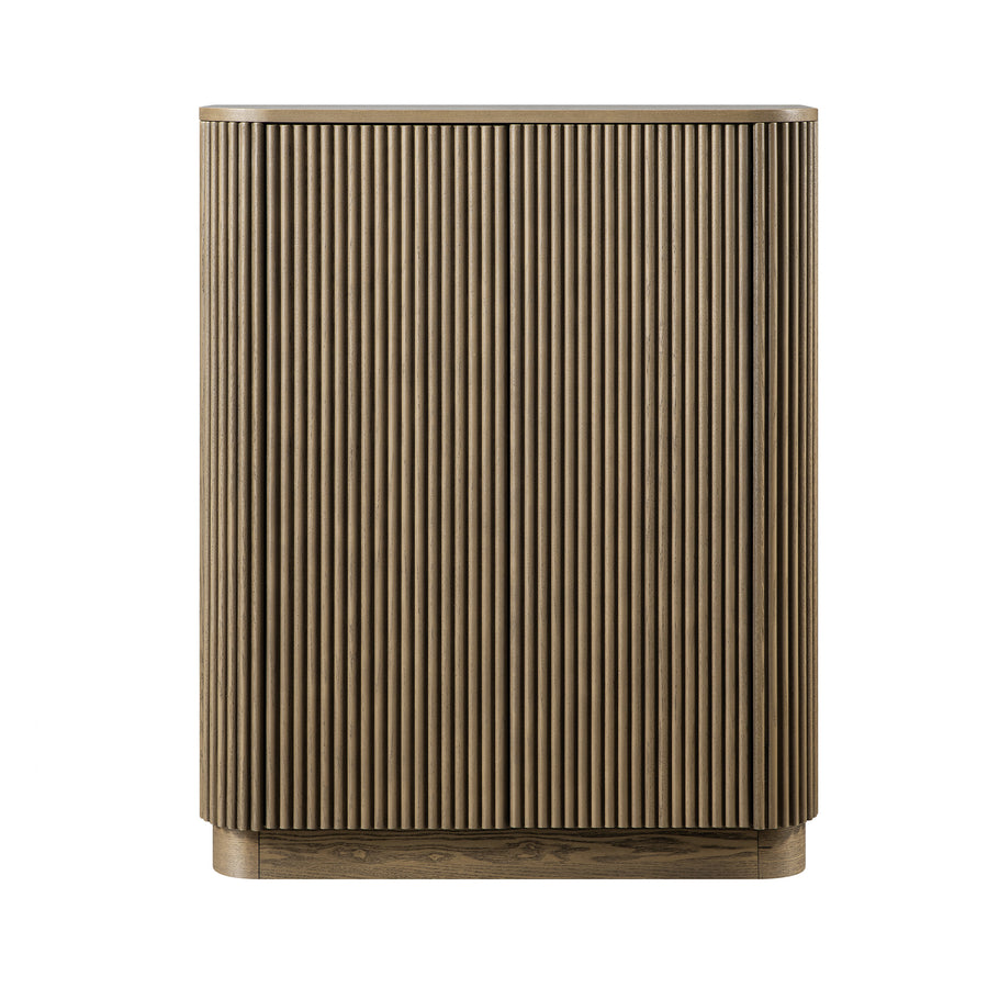 Maru Tall Cabinet, Silver Oak