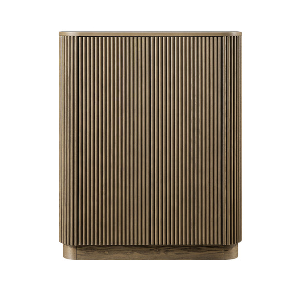 Maru Tall Cabinet, Silver Oak