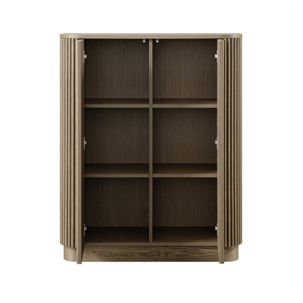 Maru Tall Cabinet, Silver Oak