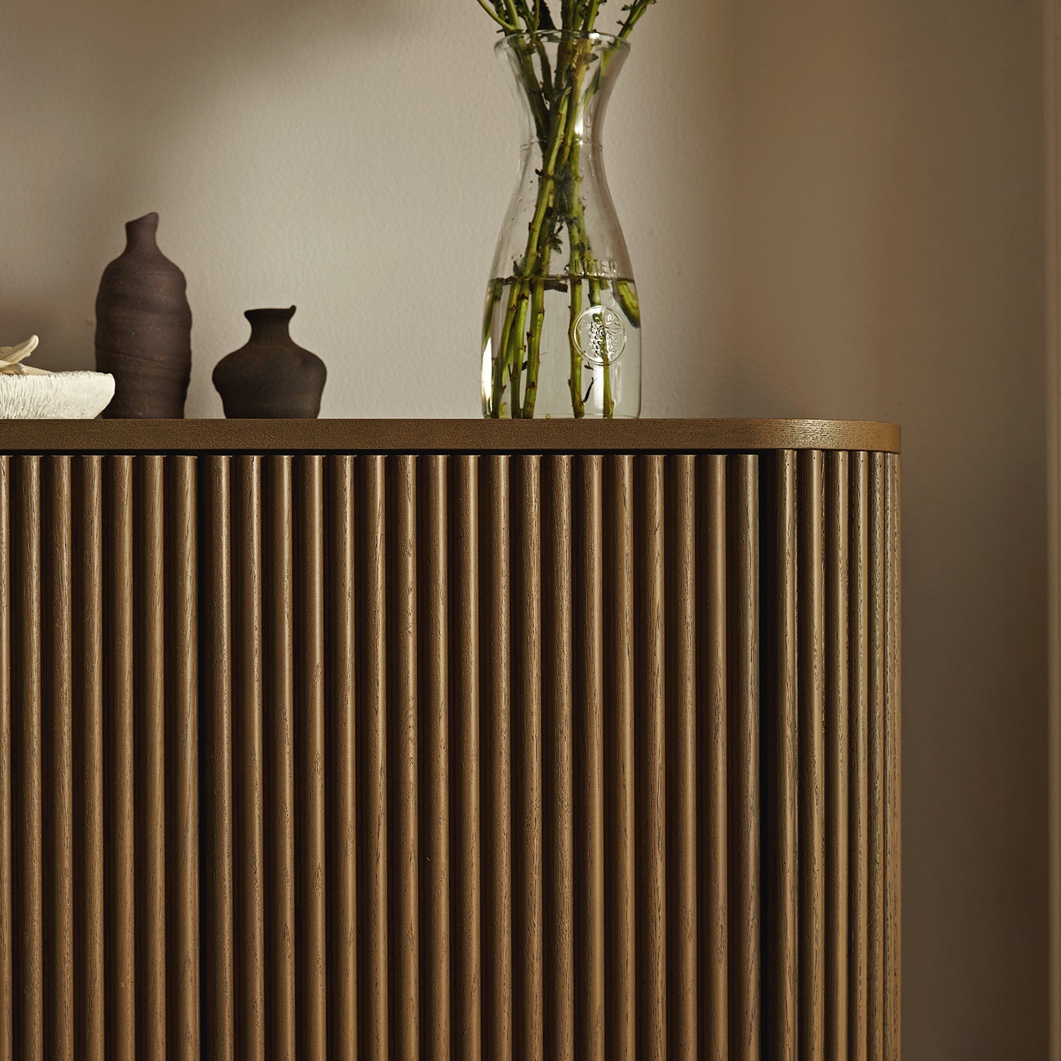 Maru Tall Cabinet, Silver Oak