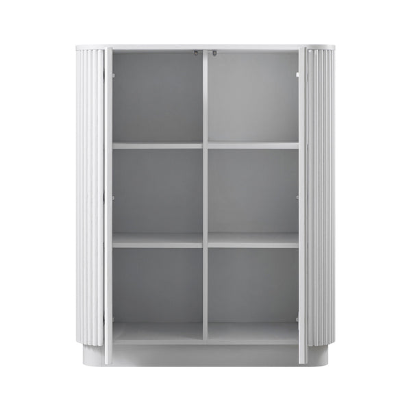 Maru Tall Cabinet, Washed White