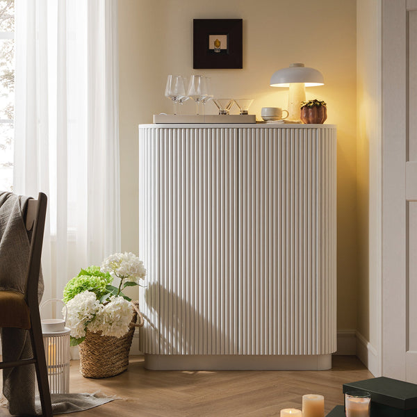 Maru Tall Cabinet, Washed White