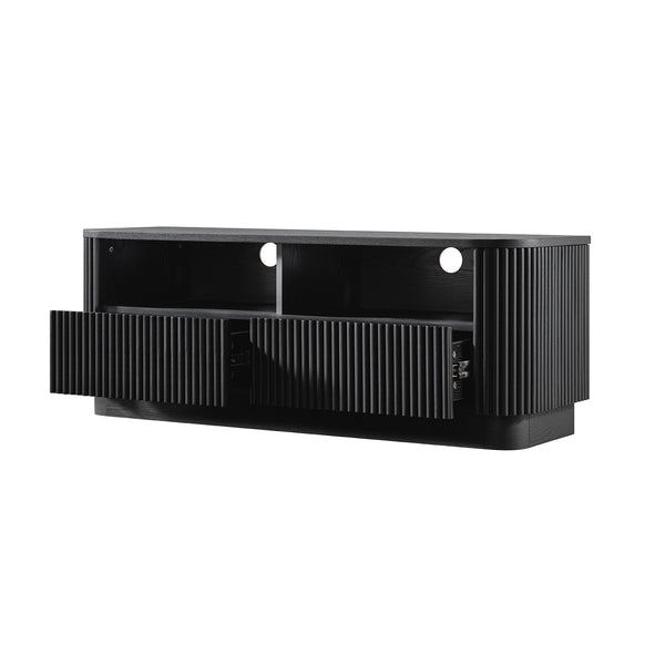 Maru 120cm TV Unit with Drawers, Black