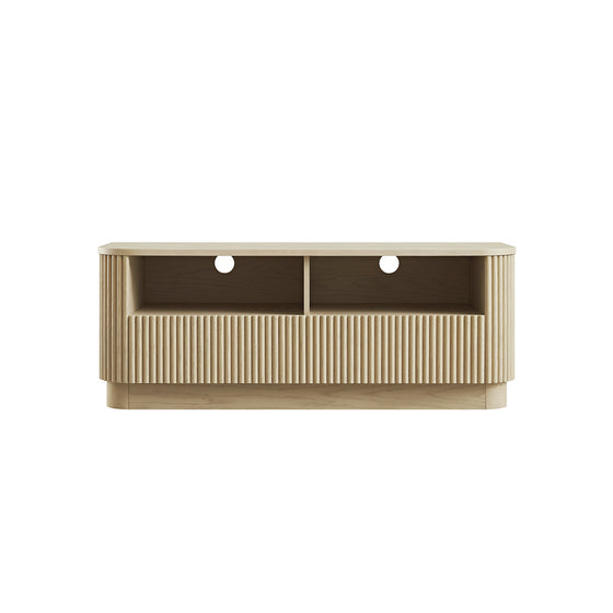 Maru 120cm TV Unit with Drawers, Greige Oak