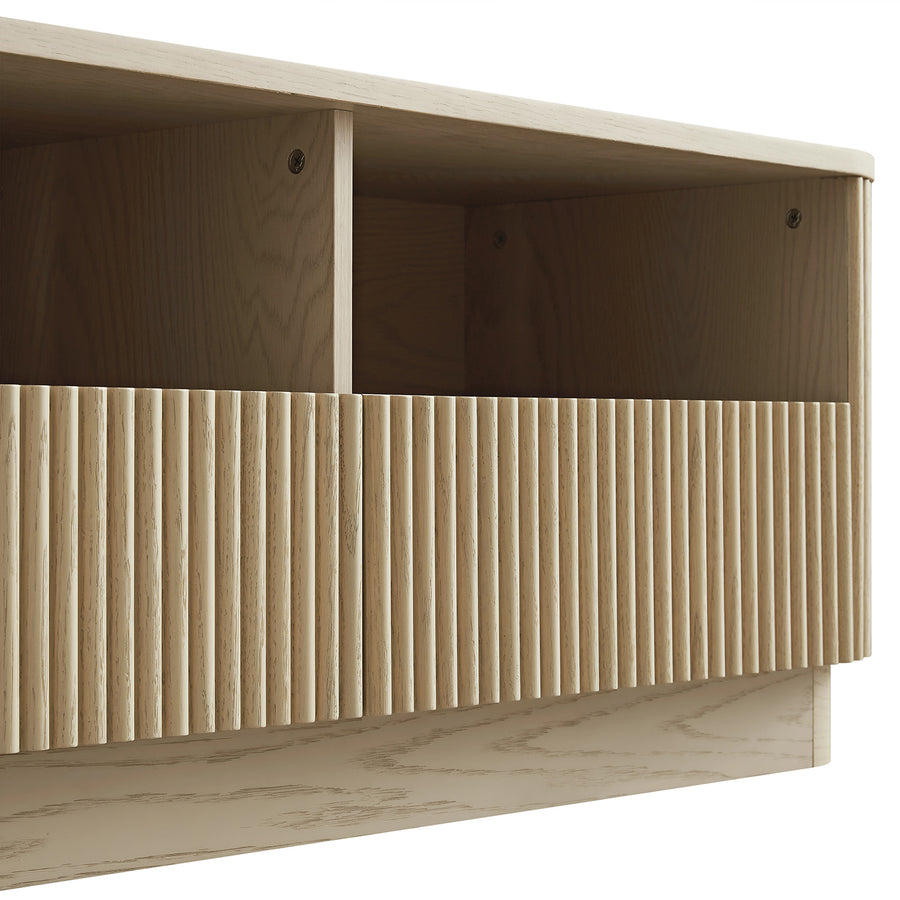 Maru 120cm TV Unit with Drawers, Greige Oak