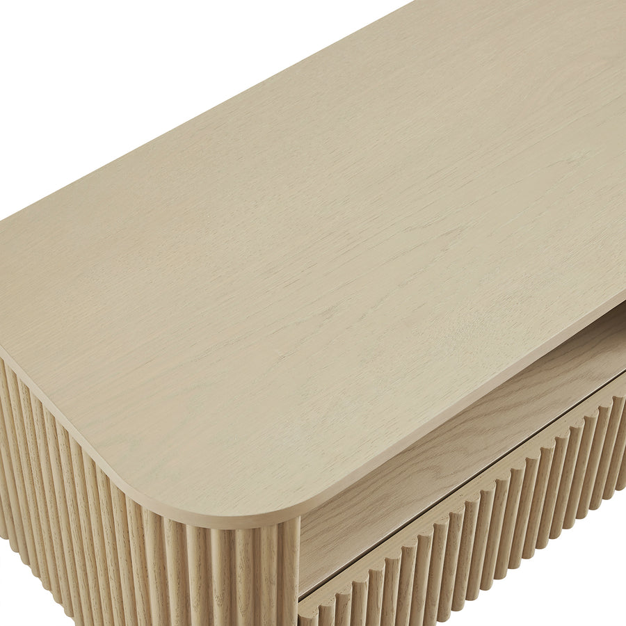 Maru 120cm TV Unit with Drawers, Greige Oak