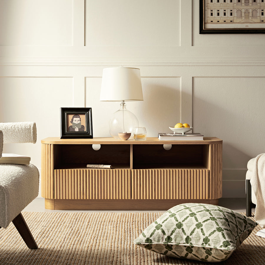 Maru 120cm TV Unit with Drawers, Oak