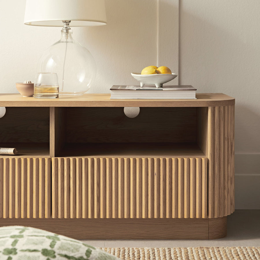 Maru 120cm TV Unit with Drawers, Oak