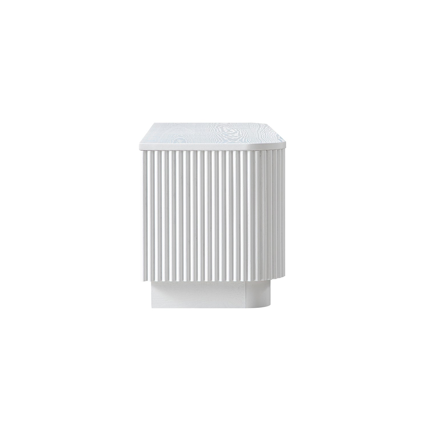 Maru 120cm TV Unit with Drawers, Washed White