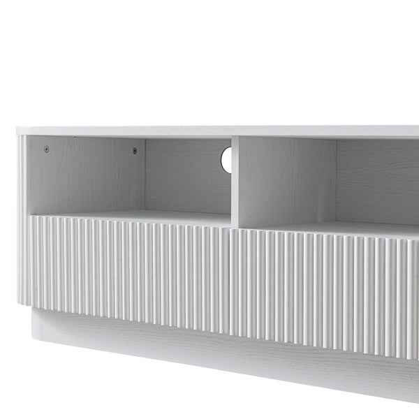 Maru 120cm TV Unit with Drawers, Washed White