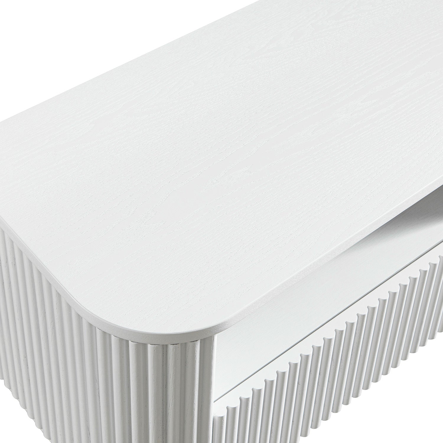 Maru 120cm TV Unit with Drawers, Washed White