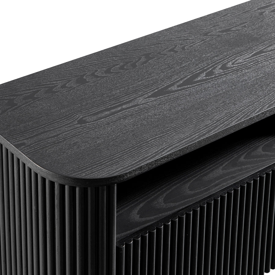 Maru 162cm TV Unit with Drawers, Black