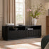 Maru 162cm TV Unit with Drawers, Black - daals