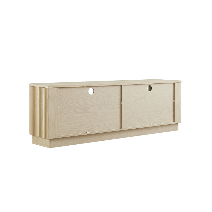 Maru 162cm TV Unit with Drawers, Greige Oak - daals