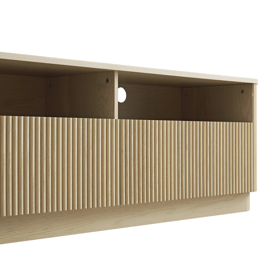 Maru 162cm TV Unit with Drawers, Greige Oak - daals
