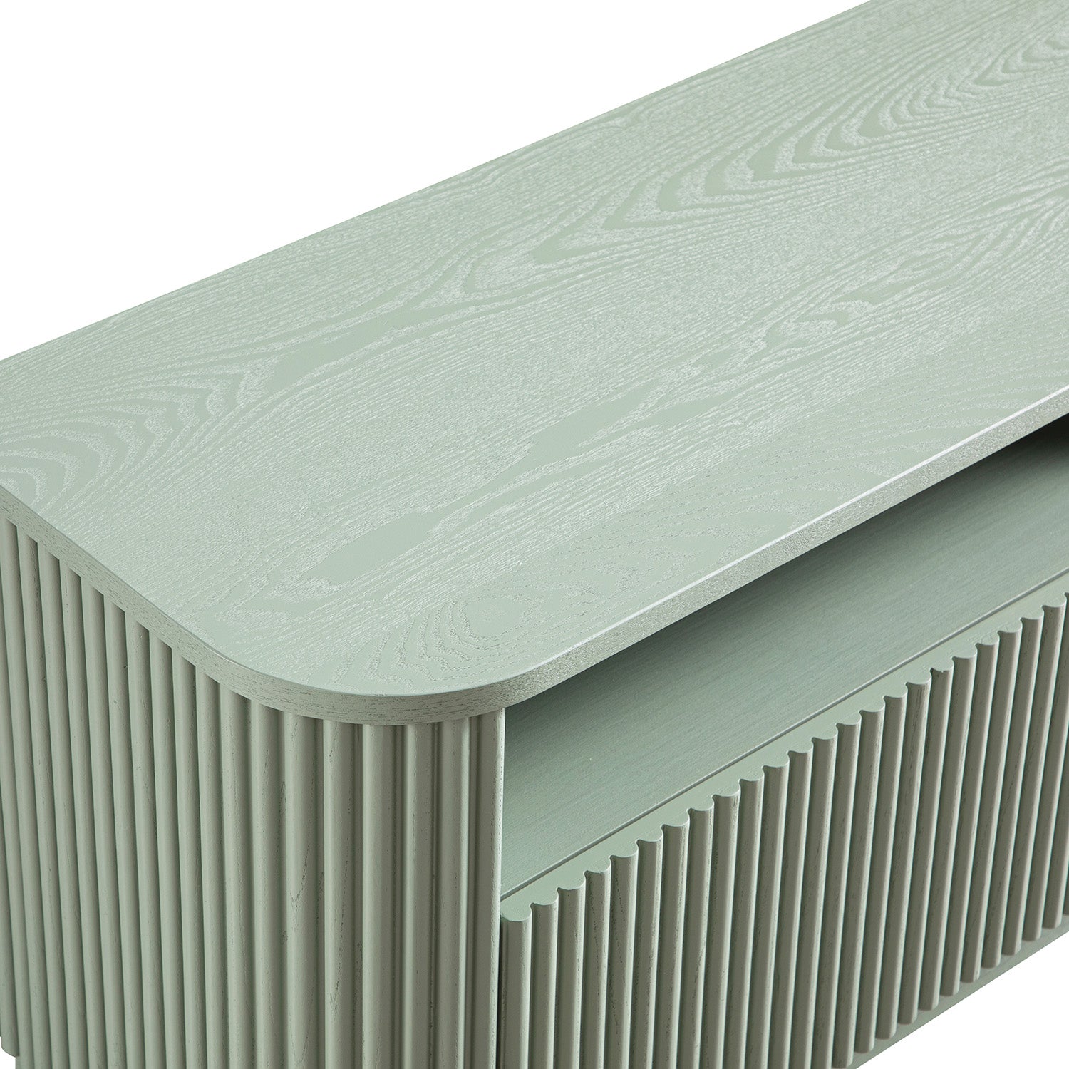 Maru 162cm TV Unit with Drawers, Sage Green