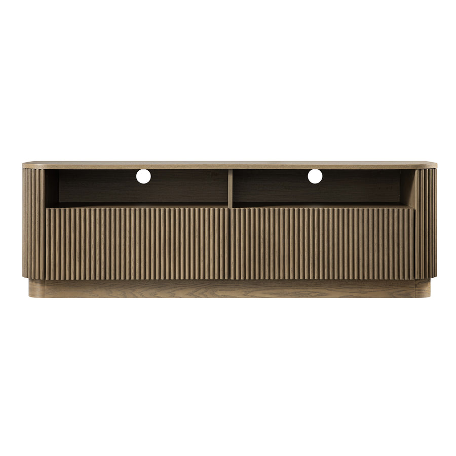 Maru 162cm TV Unit with Drawers, Silver Oak
