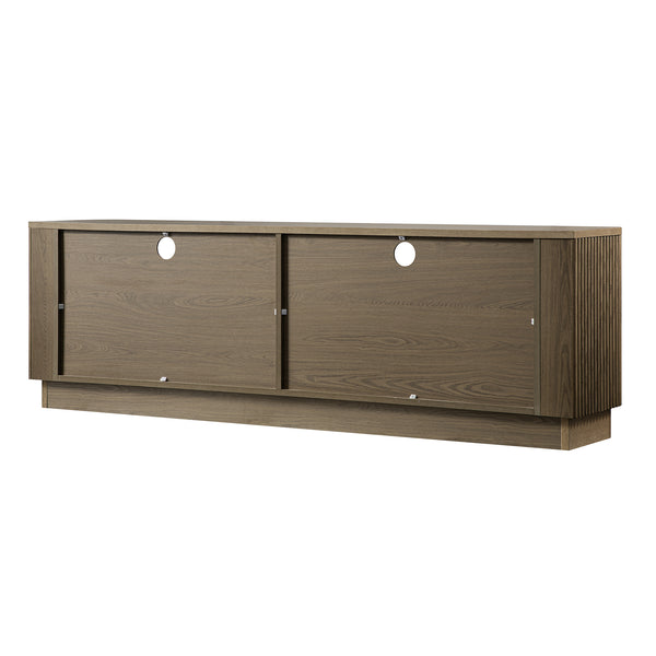 Maru 162cm TV Unit with Drawers, Silver Oak