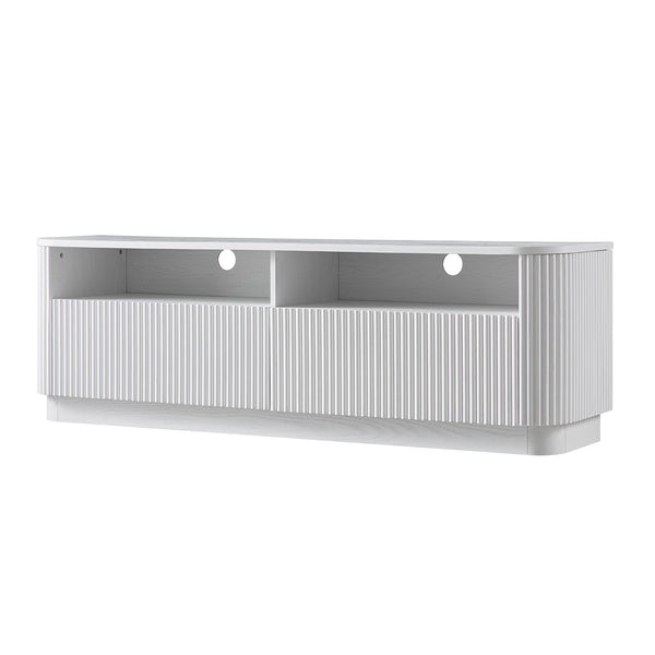 Maru 162cm TV Unit with Drawers, Washed White