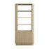 Maru Bookcase with Cabinet, Greige Oak