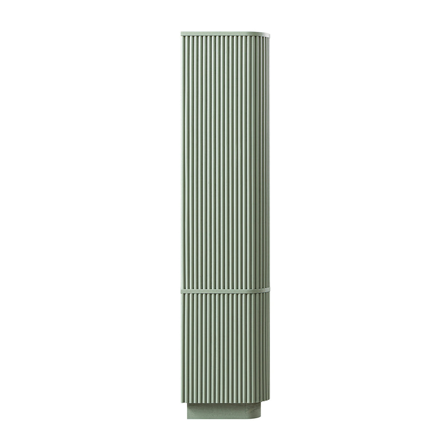 Maru Bookcase with Cabinet, Sage Green