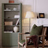 Maru Bookcase with Cabinet, Sage Green - daals