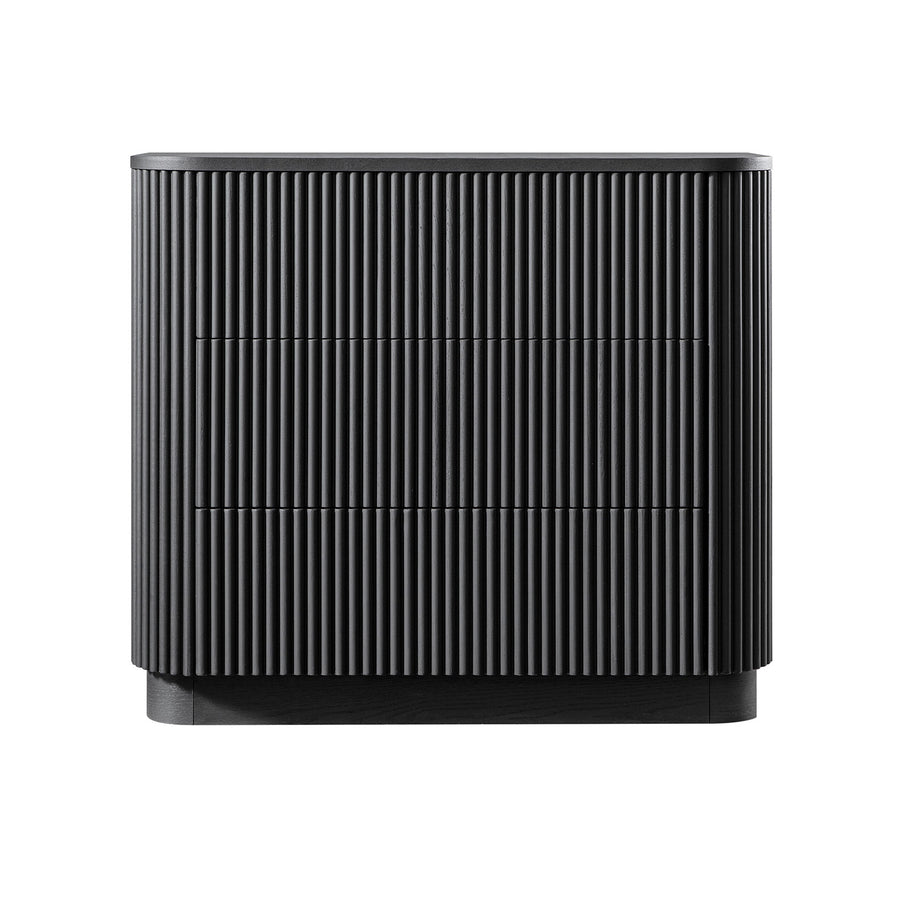 Maru Chest of 3 Drawers, Black