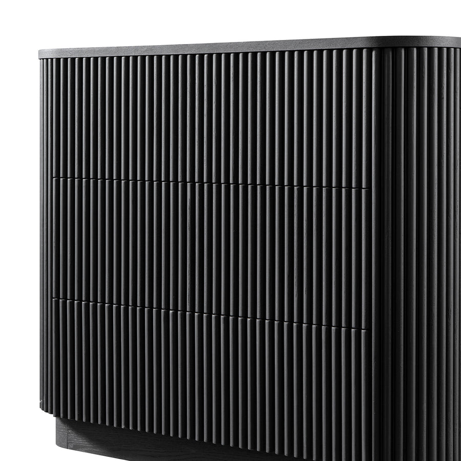 Maru Chest of 3 Drawers, Black