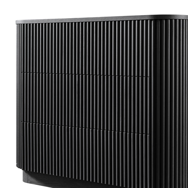 Maru Chest of 3 Drawers, Black