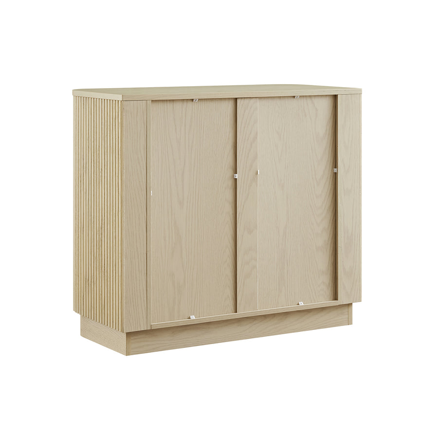 Maru Chest of 3 Drawers, Greige Oak