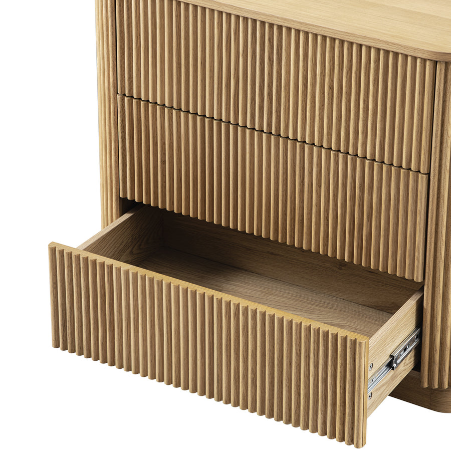 Maru Chest of 3 Drawers, Oak