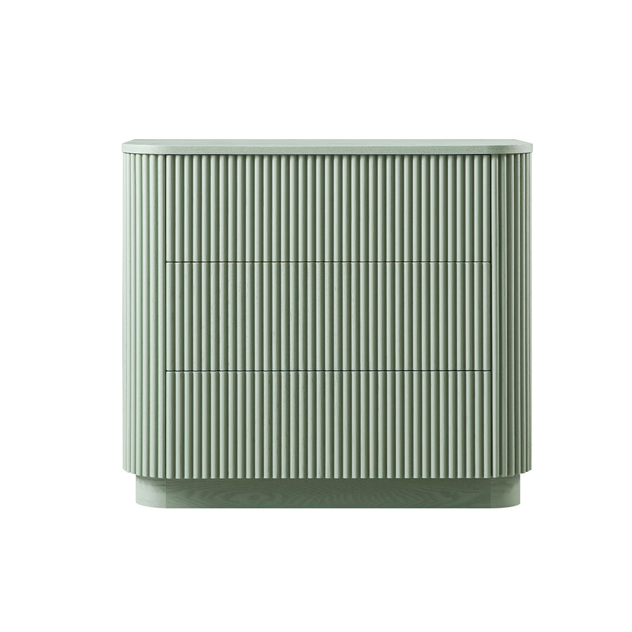 Maru Chest of 3 Drawers, Sage Green
