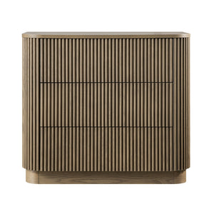 Maru Chest of 3 Drawers, Silver Oak