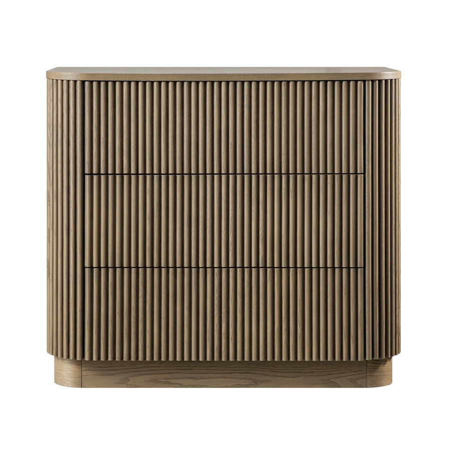 Maru Chest of 3 Drawers, Silver Oak