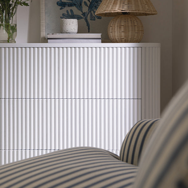 Maru Chest of 3 Drawers, Washed White