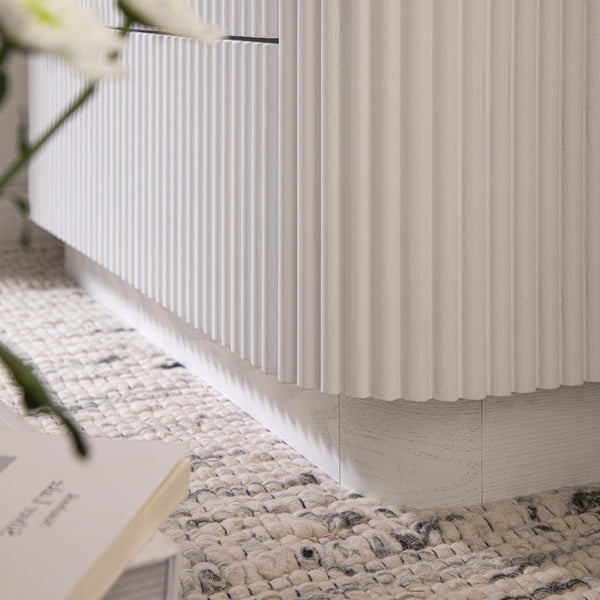 Maru Chest of 3 Drawers, Washed White