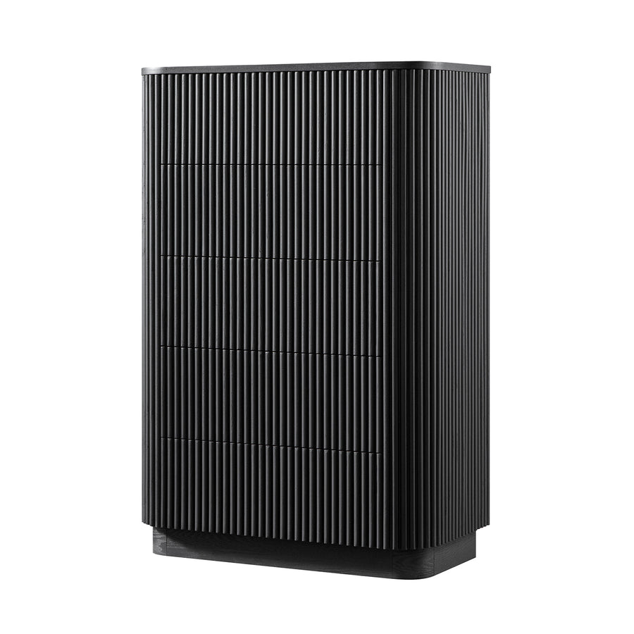 Maru Chest of 5 Drawers, Black
