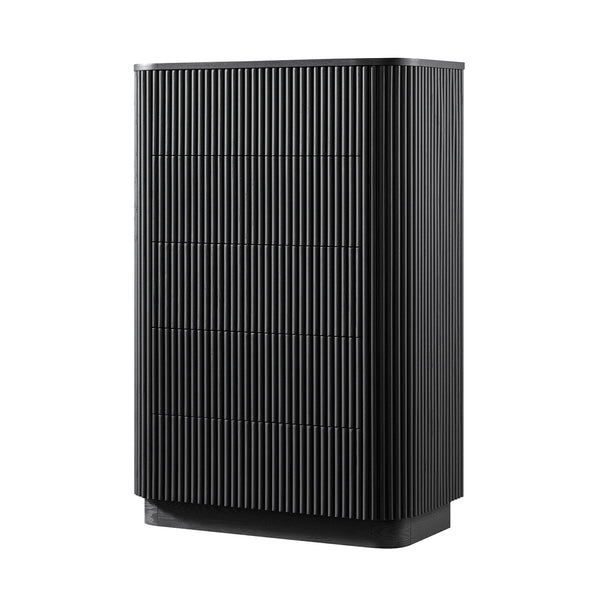 Maru Chest of 5 Drawers, Black