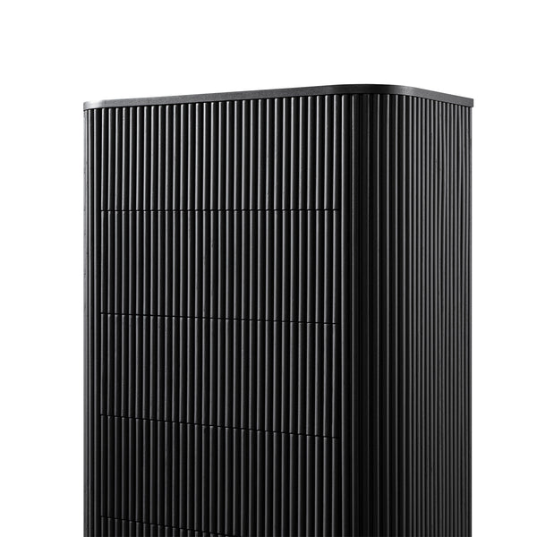 Maru Chest of 5 Drawers, Black