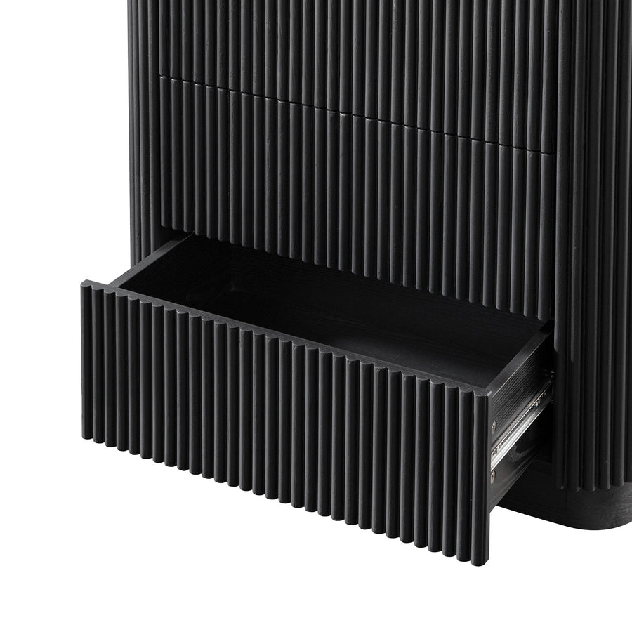 Maru Chest of 5 Drawers, Black