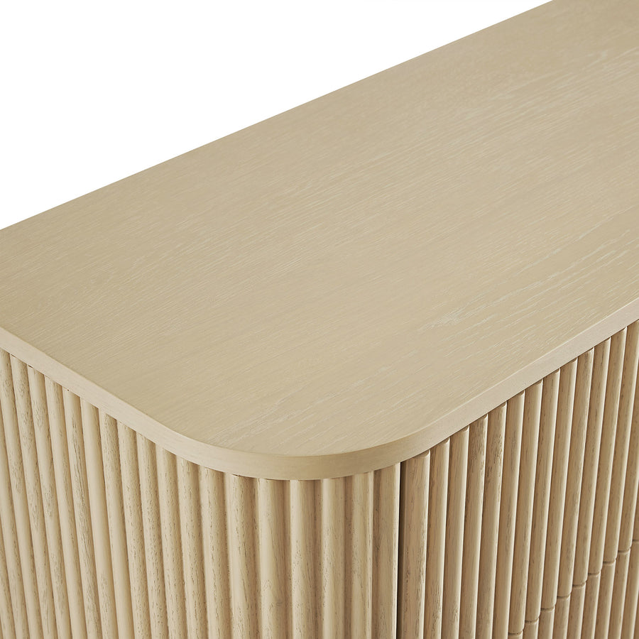 Maru Chest of 5 Drawers, Greige Oak