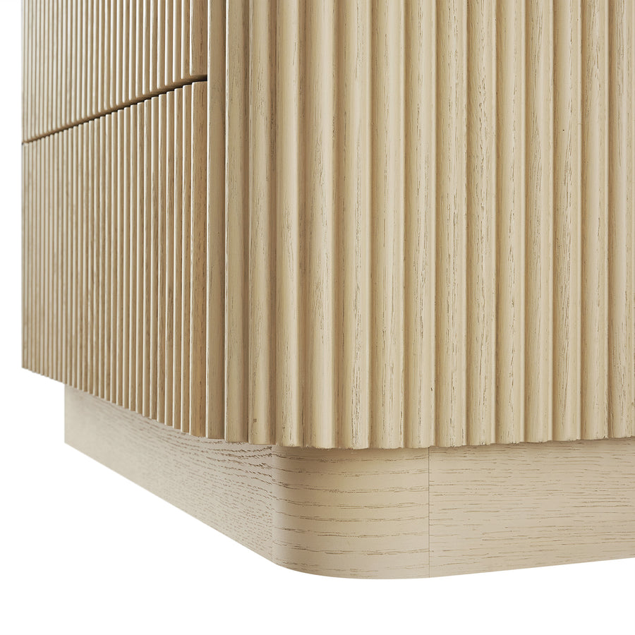 Maru Chest of 5 Drawers, Greige Oak